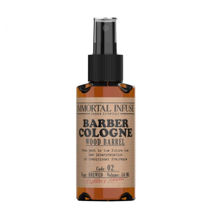 Мини-лосьон после бритья Immortal Infuse Barber Cologne Wood Barrel