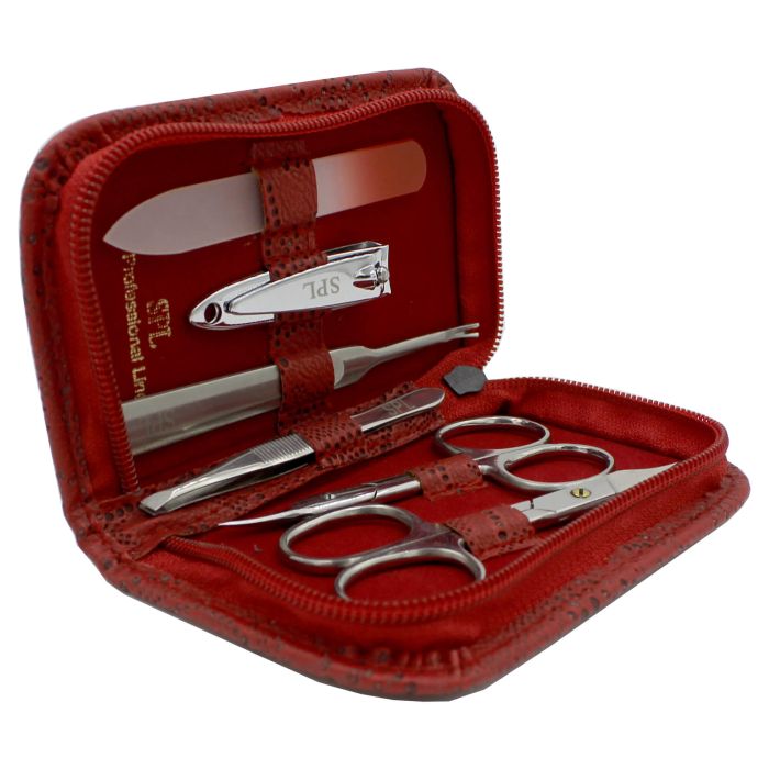 Маникюрный набор "Красная перфорация" – 77104AS