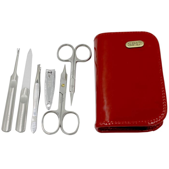 Маникюрный набор светло-красный, лаковый – 77105AD