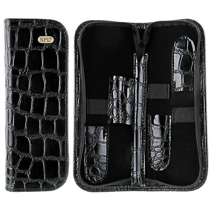 Футляр для парикмахерских инструментов "Черный крокодил", 77404AI