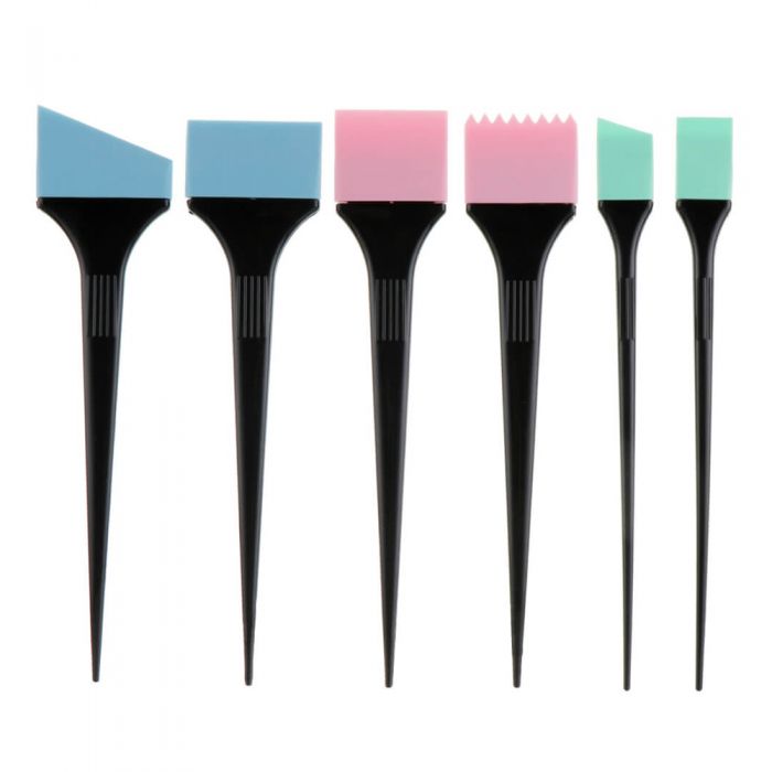 Силиконовая кисть для окрашивания волос (комплект), 905047