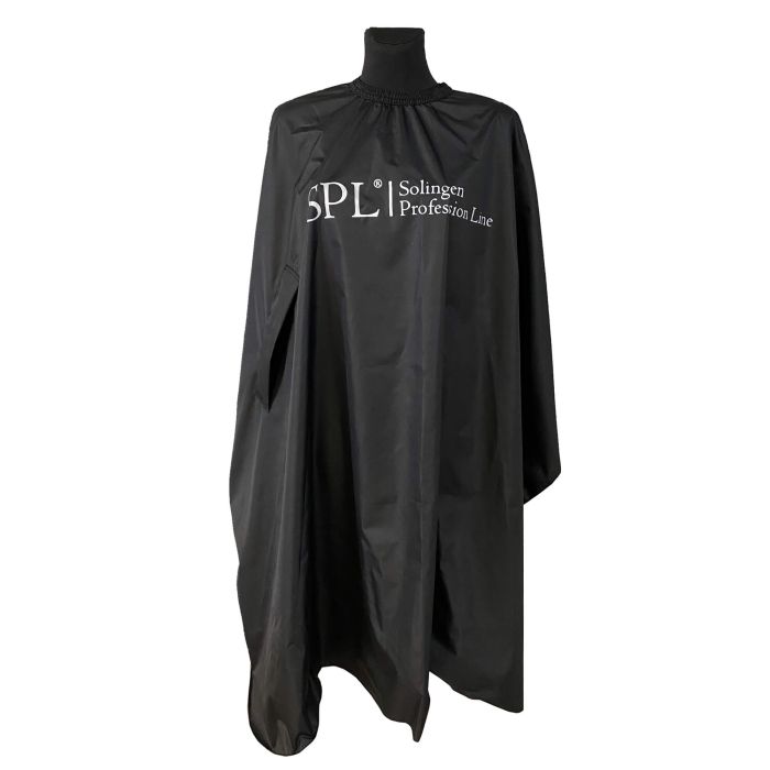 Парикмахерский пеньюар 2в1 с вырезами для рук черный – 905073-23