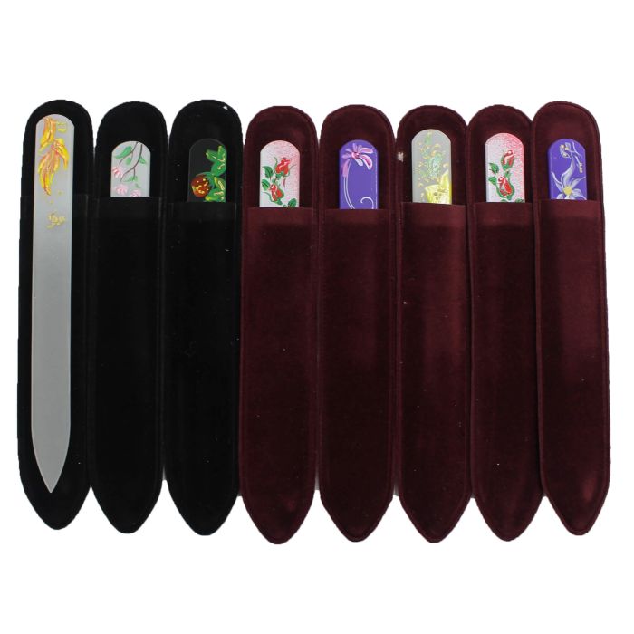 Стеклянная пилочка с ручной росписью (115мм) – 95-1152