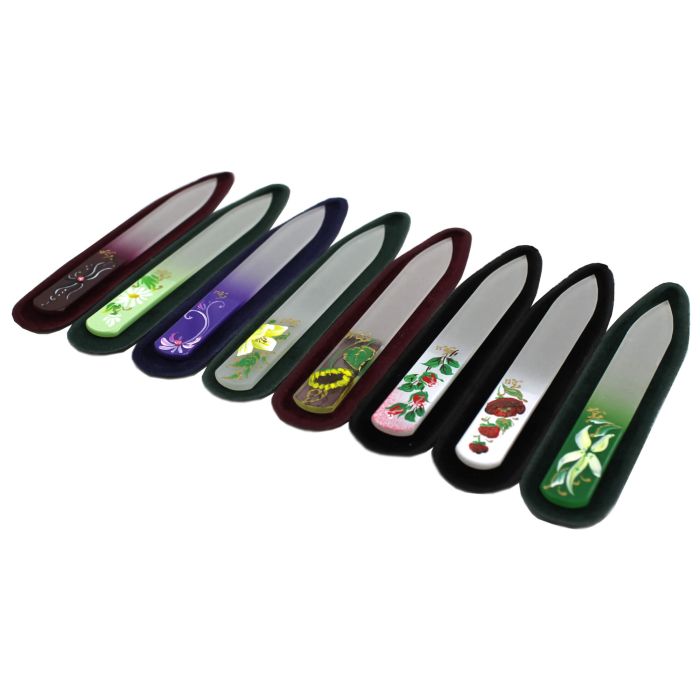 Стеклянная пилочка с ручной росписью (90мм) – 95-902