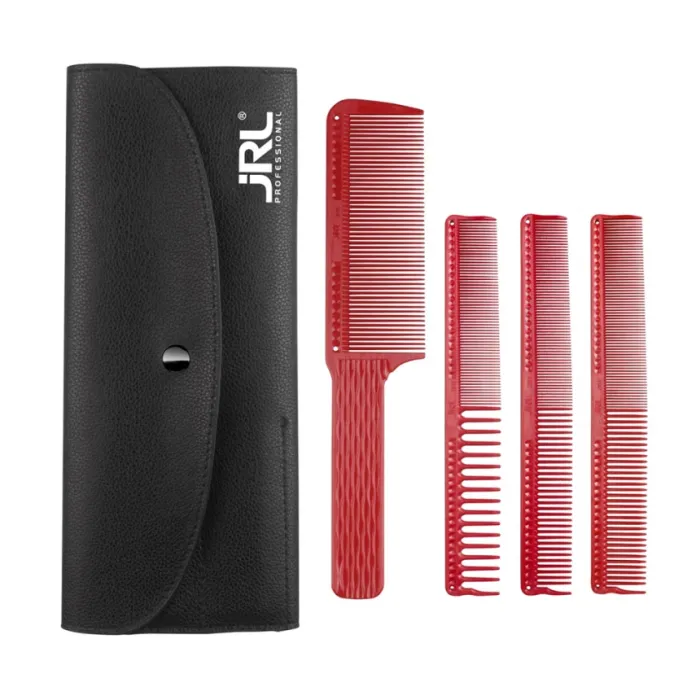 Набор расчесок для барбера JRL Barber Comb Set Red JRL-J001