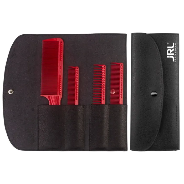Набор расчесок для барбера JRL Barber Comb Set Red JRL-J001