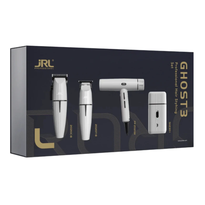 Набор JRL Onyx Ghost Collection 3 (машинка + триммер + шейвер + фен) JRL-GH2024-3