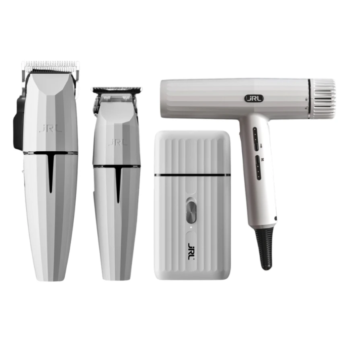 Набор JRL Onyx Ghost Collection 3 (машинка + триммер + шейвер + фен) JRL-GH2024-3