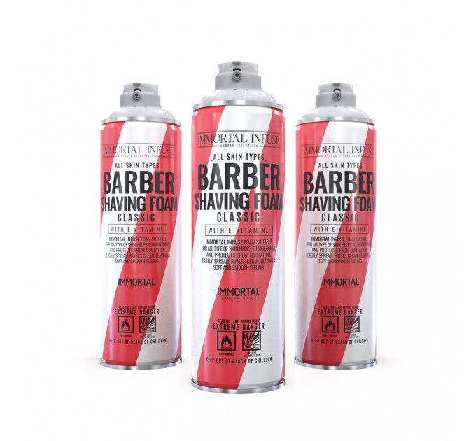 Пена для бритья Immortal Infuse Shaving Foam Classic 500ml INF-77