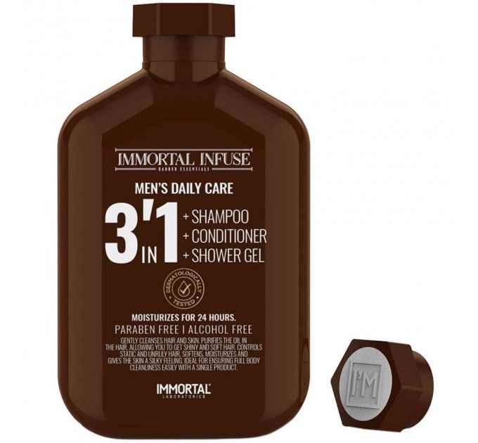 Шампунь Immortal Infuse 3в1 шампунь, кондиционер, гель для душа 500ml INF-65